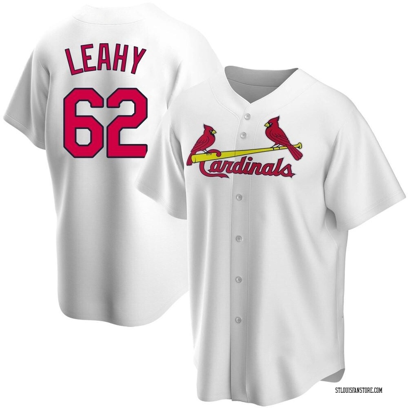 Kyle Leahy Men's St. Louis Cardinals Home Jersey - White Replica