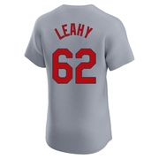 Kyle Leahy Men's St. Louis Cardinals Road Jersey - Gray Elite