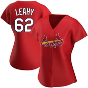 Kyle Leahy Women's St. Louis Cardinals Alternate Jersey - Red Authentic