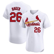 Luken Baker Men's St. Louis Cardinals Home Jersey - White Elite