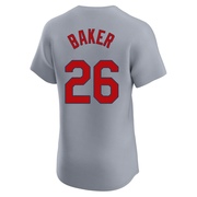 Luken Baker Men's St. Louis Cardinals Road Jersey - Gray Elite