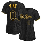 Masyn Winn Women's St. Louis Cardinals Snake Skin City Jersey - Black Replica