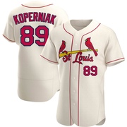 Matthew Koperniak Men's St. Louis Cardinals Alternate Jersey - Cream Authentic