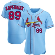 Matthew Koperniak Men's St. Louis Cardinals Alternate Jersey - Light Blue Authentic