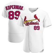 Matthew Koperniak Men's St. Louis Cardinals Home Jersey - White Authentic