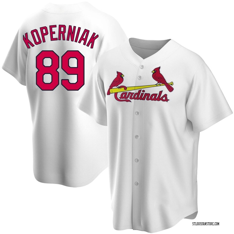 Matthew Koperniak Men's St. Louis Cardinals Home Jersey - White Replica