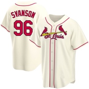 Matthew Svanson Men's St. Louis Cardinals Alternate Jersey - Cream Replica