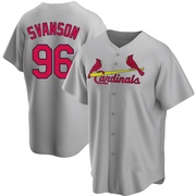 Matthew Svanson Men's St. Louis Cardinals Road Jersey - Gray Replica