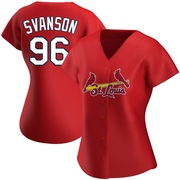 Matthew Svanson Women's St. Louis Cardinals Alternate Jersey - Red Authentic