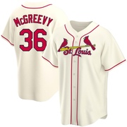 Michael McGreevy Men's St. Louis Cardinals Alternate Jersey - Cream Replica