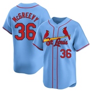 Michael McGreevy Men's St. Louis Cardinals Alternate Jersey - Light Blue Limited