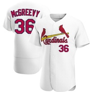 Michael McGreevy Men's St. Louis Cardinals Home Jersey - White Authentic