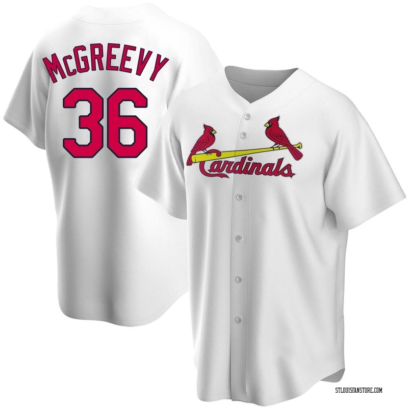 Michael McGreevy Men's St. Louis Cardinals Home Jersey - White Replica