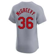 Michael McGreevy Men's St. Louis Cardinals Road Jersey - Gray Elite