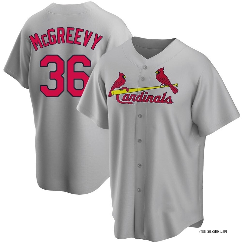 Michael McGreevy Men's St. Louis Cardinals Road Jersey - Gray Replica