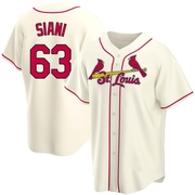 Michael Siani Men's St. Louis Cardinals Alternate Jersey - Cream Replica