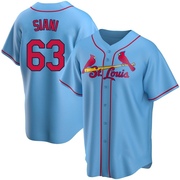 Michael Siani Men's St. Louis Cardinals Alternate Jersey - Light Blue Replica