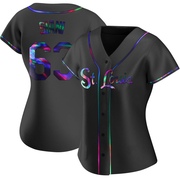 Michael Siani Women's St. Louis Cardinals Alternate Jersey - Black Holographic Replica