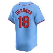 Mike Shannon Men's St. Louis Cardinals Alternate Jersey - Light Blue Limited