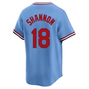 Mike Shannon Men's St. Louis Cardinals Cooperstown Collection Jersey - Light Blue Limited