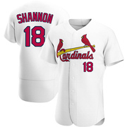 Mike Shannon Men's St. Louis Cardinals Home Jersey - White Authentic