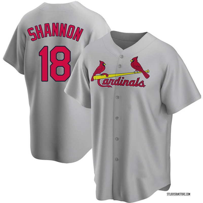 Mike Shannon Men's St. Louis Cardinals Road Jersey - Gray Replica