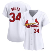 Nelson Briles Women's St. Louis Cardinals Home Jersey - White Limited