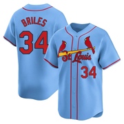 Nelson Briles Youth St. Louis Cardinals Alternate Jersey - Light Blue Limited