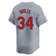 Nelson Briles Youth St. Louis Cardinals Away Jersey - Gray Limited