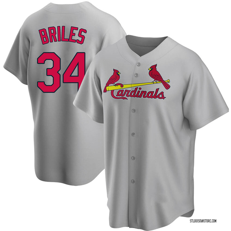 Nelson Briles Youth St. Louis Cardinals Road Jersey - Gray Replica