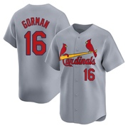 Nolan Gorman Men's St. Louis Cardinals Away Jersey - Gray Limited