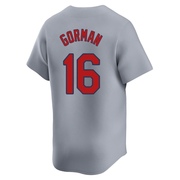 Nolan Gorman Men's St. Louis Cardinals Away Jersey - Gray Limited