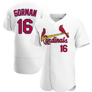 Nolan Gorman Men's St. Louis Cardinals Home Jersey - White Authentic