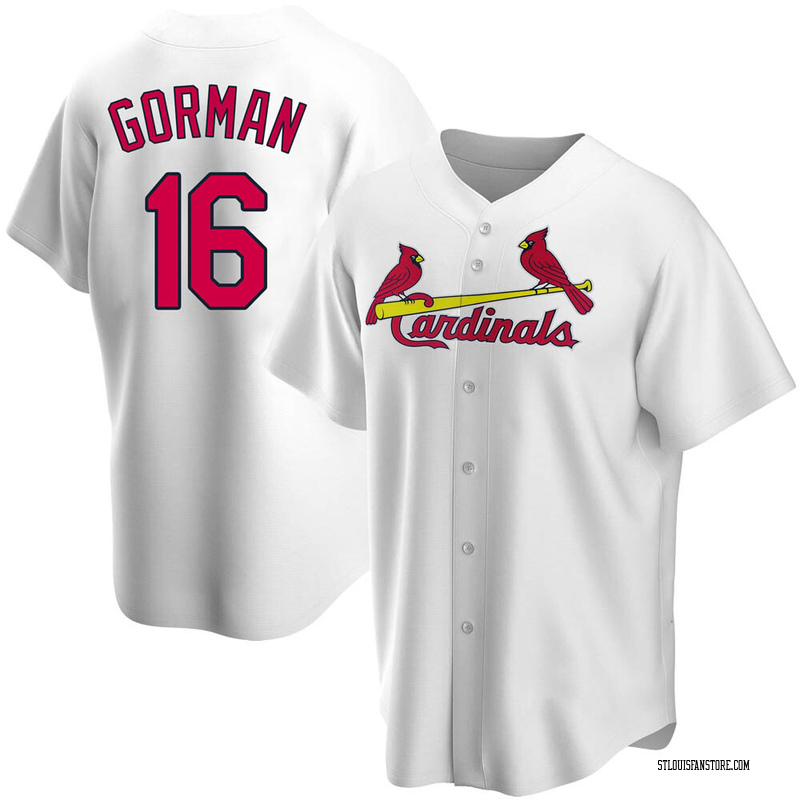 Nolan Gorman Men's St. Louis Cardinals Home Jersey - White Replica