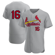 Nolan Gorman Men's St. Louis Cardinals Road Jersey - Gray Authentic