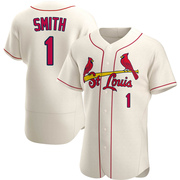 Ozzie Smith Men's St. Louis Cardinals Alternate Jersey - Cream Authentic