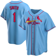 Ozzie Smith Men's St. Louis Cardinals Alternate Jersey - Light Blue Replica