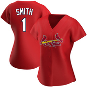 Ozzie Smith Women's St. Louis Cardinals Alternate Jersey - Red Replica