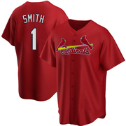 Ozzie Smith Youth St. Louis Cardinals Alternate Jersey - Red Replica