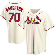 Packy Naughton Men's St. Louis Cardinals Alternate Jersey - Cream Replica