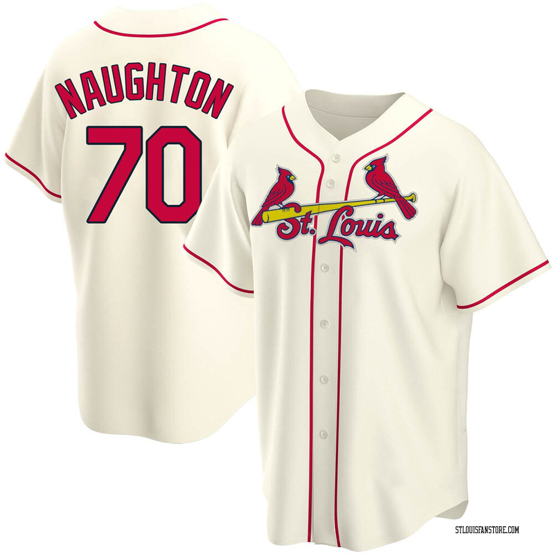 Packy Naughton Men's St. Louis Cardinals Alternate Jersey - Cream Replica