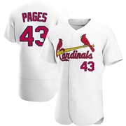 Pedro Pages Men's St. Louis Cardinals Home Jersey - White Authentic