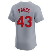 Pedro Pages Men's St. Louis Cardinals Road Jersey - Gray Elite