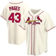 Pedro Pages Youth St. Louis Cardinals Alternate Jersey - Cream Replica