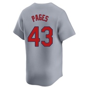 Pedro Pages Youth St. Louis Cardinals Away Jersey - Gray Limited