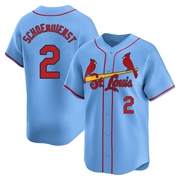 Red Schoendienst Men's St. Louis Cardinals Alternate Jersey - Light Blue Limited