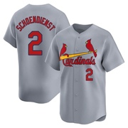 Red Schoendienst Men's St. Louis Cardinals Away Jersey - Gray Limited