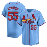 Riley O'Brien Men's St. Louis Cardinals Alternate Jersey - Light Blue Limited