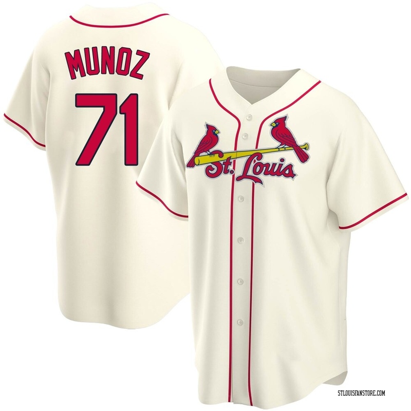 Roddery Munoz Men's St. Louis Cardinals Alternate Jersey - Cream Replica