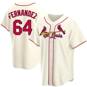 Ryan Fernandez Men's St. Louis Cardinals Alternate Jersey - Cream Replica